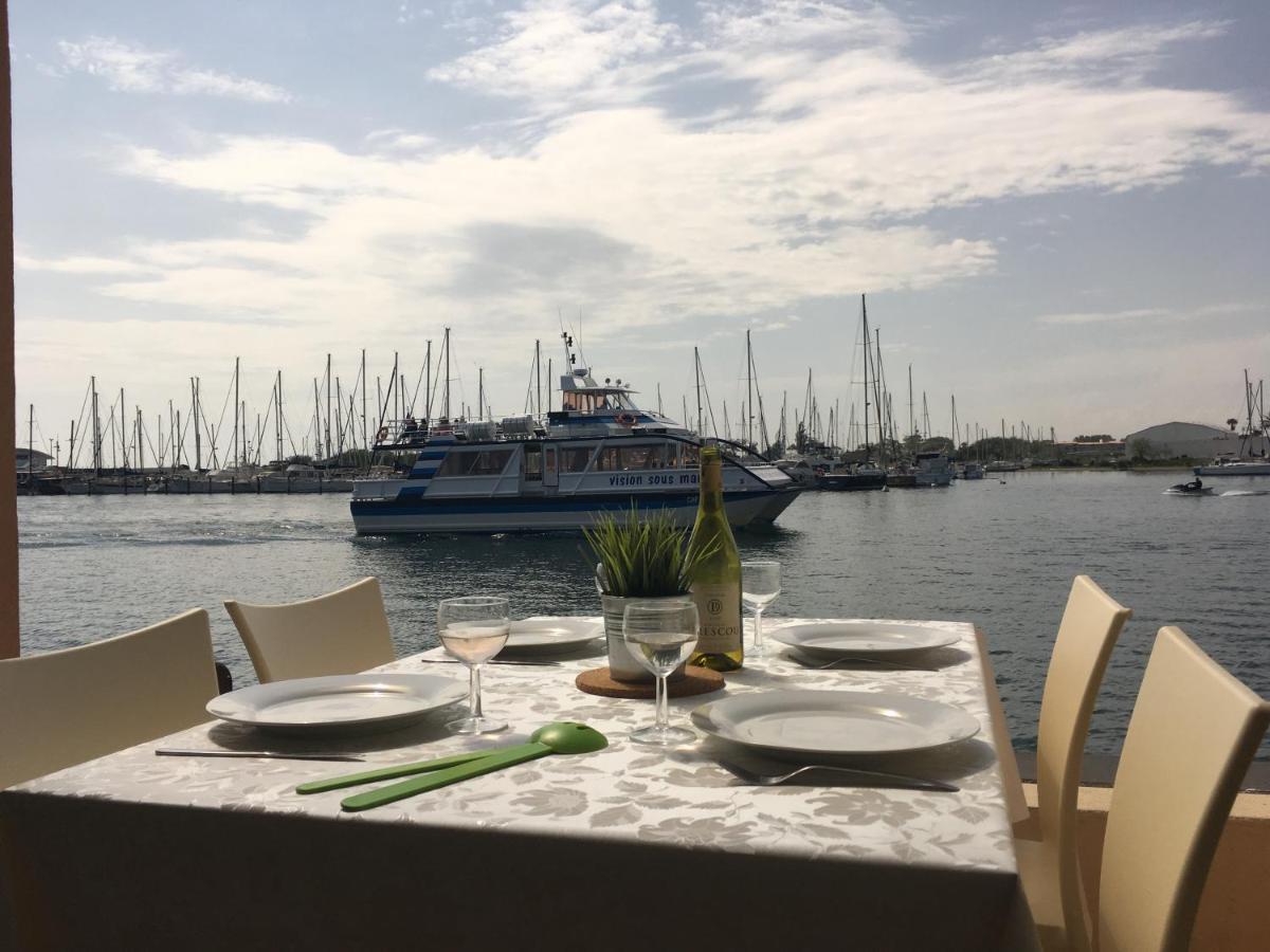 Studio - Les Pieds Dans L'Eau Agreable En Toutes Saisons 4 Couchages - Climatisation - Parking Prive - Piscine Sur Mer - Vue Magnifique Et Rare - Situation Optimum - Les Argonautes - Ile Des Pecheurs - Cap D'Agde Zewnętrze zdjęcie