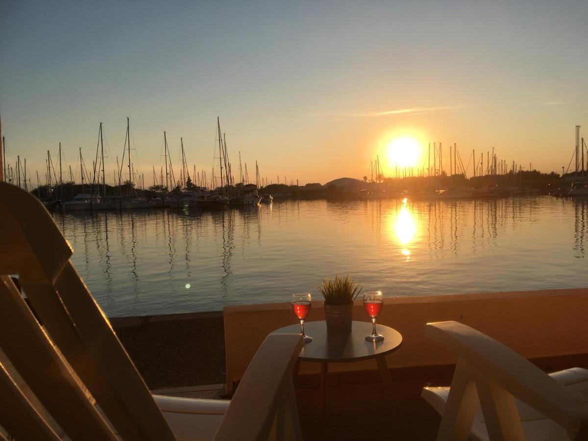 Studio - Les Pieds Dans L'Eau Agreable En Toutes Saisons 4 Couchages - Climatisation - Parking Prive - Piscine Sur Mer - Vue Magnifique Et Rare - Situation Optimum - Les Argonautes - Ile Des Pecheurs - Cap D'Agde Zewnętrze zdjęcie